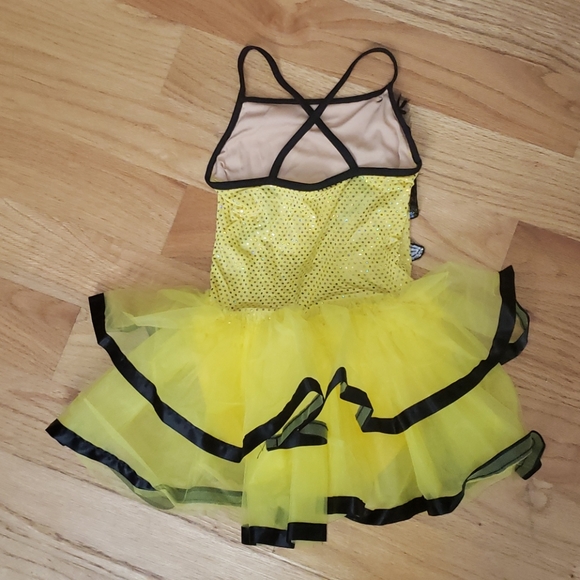 Yellow and black WEISSMAN dance costume - Picture 2 of 4